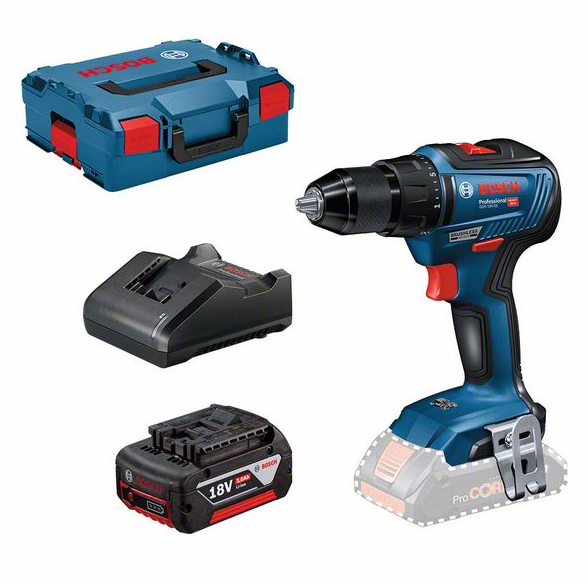 Bosch Werkzeugset GSR 18V-55 + 2 x GBA 18V 3.0Ah + GAL 18V-20 (0615990L8A)