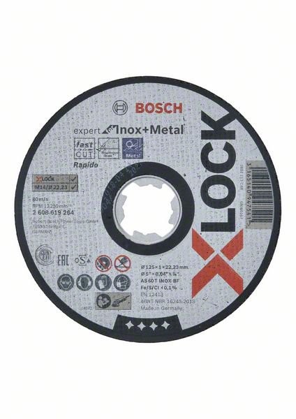 Bosch X-LOCK Expert for Metal 125 x 2,5 x 22,23 Trennscheibe gerade (2608619255)