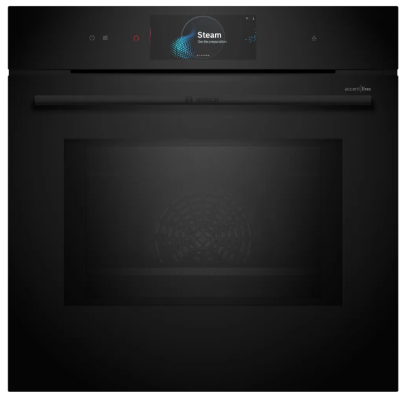 HNG978NB1 Serie 8 Einbau-Backofen mit Mikrowellen- und Dampffunktion 60 x 60 cm Schwarz