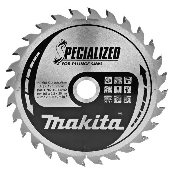 Makita Kreissägeblatt, Spezial für Tauchsägen B-09282