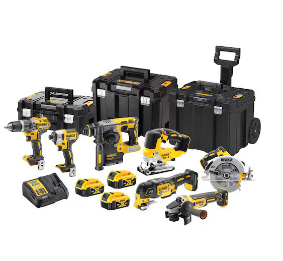 DeWalt DCK755P3T 7-teilig Kombi-Set XR; 18V 3 x 5,0 Ah Li-Ion im Toughsystem